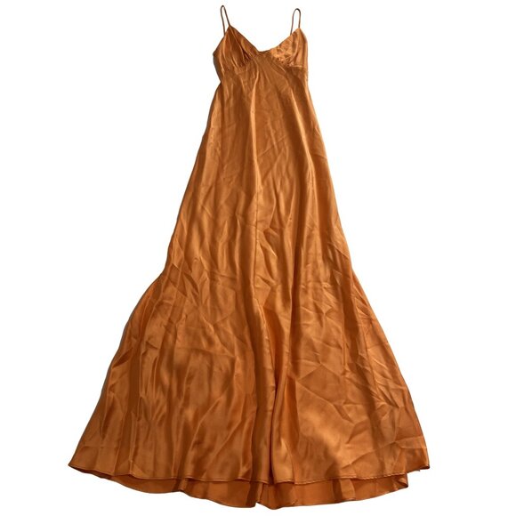 Bec + Bridge Amber V Maxi Dress in Nectarine Orange - Picture 1 of 5